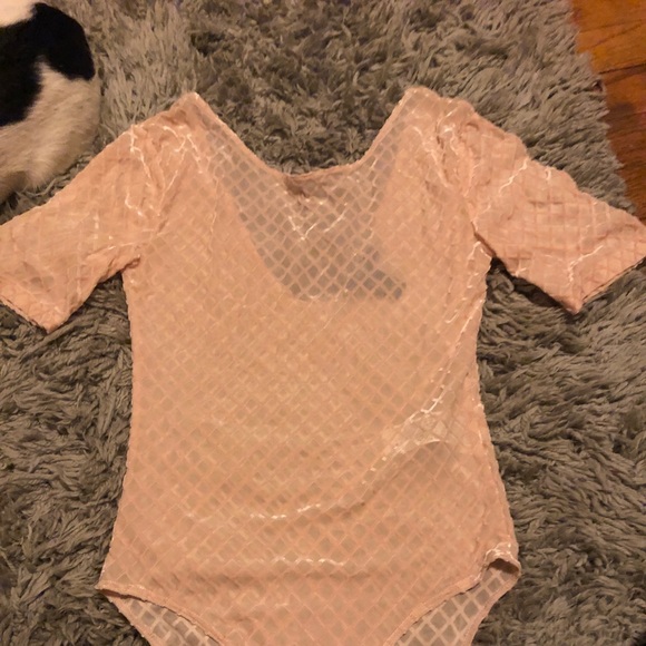 Velvet mesh body suit - Picture 2 of 4